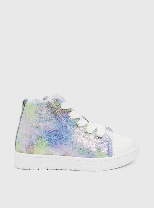 Marble Tie Dye High Top Trainer - 8 Infant